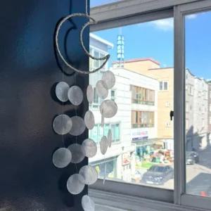 초승달 썬캐쳐 화이트 자개모빌