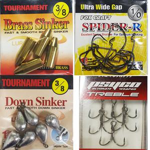 지그헤드-배스바늘 소품-싱커-트레블훅