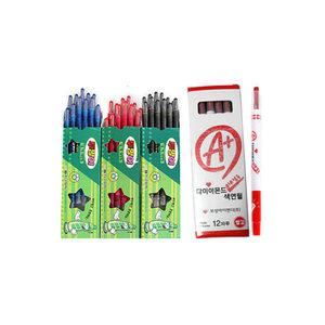 빨간색연필 / 채점용색연필 투명이 다이아몬드 유리용