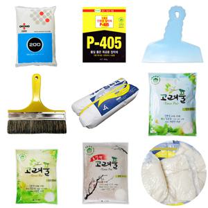 오공본드 200/ 도배용 지물용 접착제. 벽지 표구 도배풀 벽지풀 도배붓 헤라 샐프도배 미술 공예