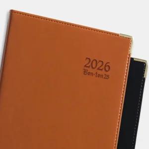 양지 고급 다이어리 2026년 본톤 25 양장제본 메모 노트