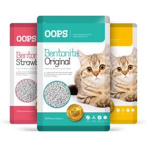 OOPS 웁스 벤토나이트 모래 오리지날 바나나 딸기 4L