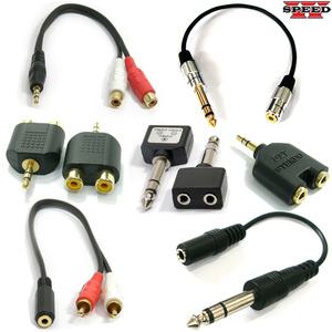 5.5 3.5 AUX 스테레오 스피커 RCA 앰프 캐논 변환젠더