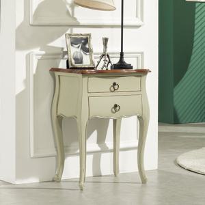 리앤갤러리 레니엄2D베이지 프렌치 앤틱협탁 유색콘솔