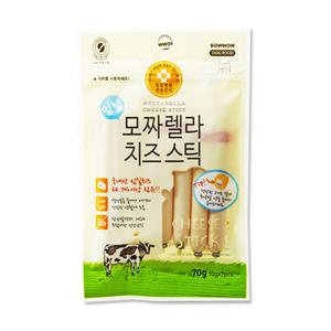 바우와우 임실모짜렐라치즈스틱 70g/강아지/저염간식