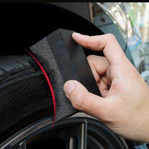 [케이원모터스]내츄럴트리 타이어광택 세차스폰지 (4입) 세차용품