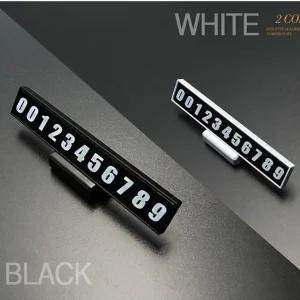 오토컴 에티켓 양면 주차 알림판 자동차 전화 번호판 차량 전화 번호 휴대폰  핸드폰 안심 듀얼 차량용 운전자 연락처 차