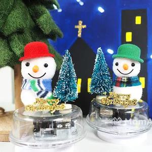 맘아트 DIY 크리스마스 오르골 만들기 키트 눈사람과 트리