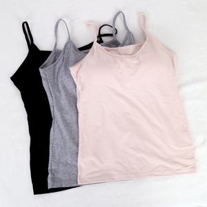 브라없이 더 편안한 국산 면 캡나시 브라탑 여자 나시 스판 여성 속옷 런닝 빅사이즈