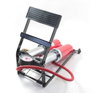 더블펌프 에어 펌프 공기주입기 바퀴 자전거 튜브 발펌프
