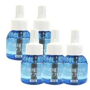 보령제약 그린세이프 액체전자 모기향 45일X5개/모기리퀴드 기피제 액체전자 모기향리필