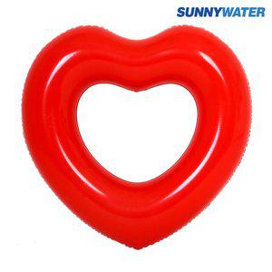 [써니워터] 중형 하트튜브 (레드) 85cm 물놀이 튜브