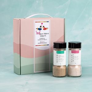 함초 소금 답례품 핑크소금 통후추 그라인더/칠순 돌 결혼답례품 조문 교회 생일 회사 명절 추석 선물세트