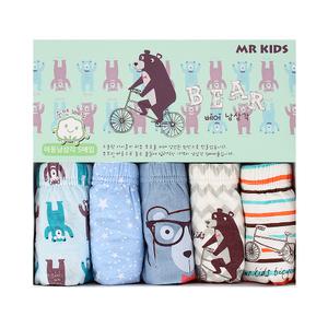 엠알키즈 남아 삼각 순면 아동 팬티 5매 유아 속옷 DKMP0501