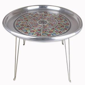 알루미늄 양은 교자상 옛날 밥상 레트로 발상 술상 접이식테이블