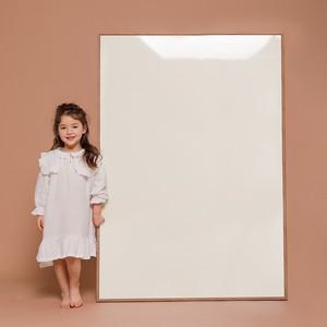 [노리터보드] 릴리 원톤 L 아이보리브라운프레임 유아 자석 칠판