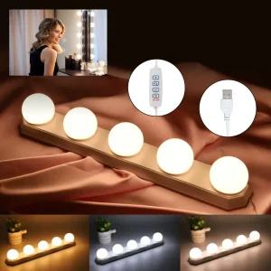 메이크업 LED 화장대조명 라이트 램프 밝기조절 USB