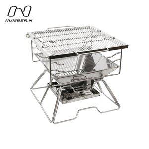 [넘버엔] 파이어캠프 M / 캠핑 바베큐 그릴 접이식 화로대 숯불