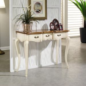 리에나3D 베이지 프렌치 엔틱 원목 콘솔