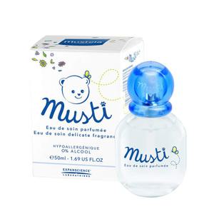 Mustela Musti Eau de Soin Perfume, Alcohol-Free 무스텔라 무스티 무알콜 아기 향수 50ml 1팩