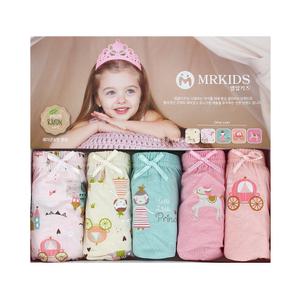 엠알키즈 여아 삼각 순면 아동 팬티 5매입 유아 속옷 DKWP0526