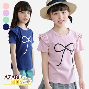 [아자브키즈] 드로잉 리본 날개 티 여아 아동 반팔