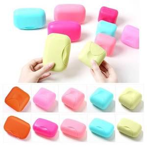 휴대용 예쁜 미니 비누 케이스 7.3x7.3cm 홀더 받침 걸이 받침대 비누갑 캠핑 낚시 여행용 비누곽