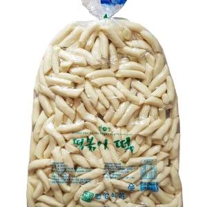 밀떡볶이 떡 대3.75kg 약18인분 엄지손가락굵기의 떡볶이