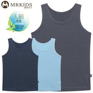 [엠알키즈]MR키즈 듀크 인견 남런닝 3매입 아동런닝 아동속옷
