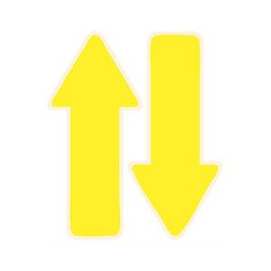 바닥꾸미기 화살표스티커 야광 5쌍 노랑 F-260