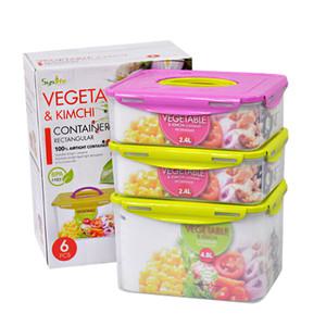 시스라이프 4.8리터 2.4리터 혼합김치통3종세트