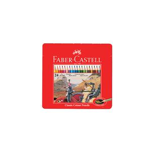 파버카스텔 틴 일반색연필 24색 전문가용