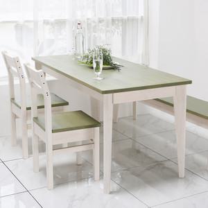 진이네가게 파스텔컬러 소나무 원목테이블 900  2인/3인용 식탁 책상