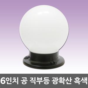 6인치 공 직부등 흑색 광확산 현관 창고 베란다 방수조명 방습 간판 PC글로브 외부조명 야외등 볼전구 조명