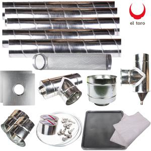 엘토로스파이럴연통07 세트 150mm 난로 연통 부자재