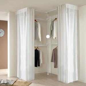 왕자 뉴드레스룸 코너형3폴_밀폐기본_939_솔리드_행거