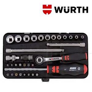 WURTH 뷔르트 0965 11 032 12각 복스소켓 비트  소켓렌치세트  1/4 33PCS
