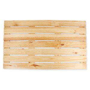 [홈스몰]모노먼트 원목 소나무 욕실 발판 (평평한 중형)