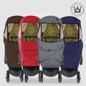 [맘네스트]세인트 디럭스 호환형 범용 유모차 방한 커버 4종