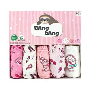 여아 삼각 무형광 아동 팬티 5매입 유아 속옷 DKWP0602