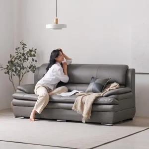 [바로방 가구]모멘트 3인용 거실 사무실 원룸 가죽 소파 2인 3인 미니쇼파