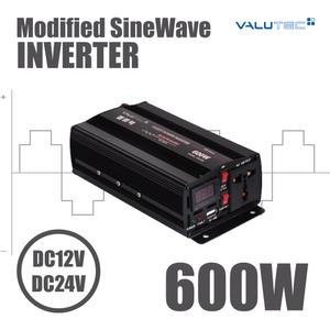 캠핑 차박 낚시 필수품 벨류텍 600W 유사정현파 차량용 인버터 VIM-600W 220V