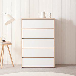 [케어퍼니처]클라라 드레스룸 옷수납 넓은 원룸 다용도 830 5단 서랍장