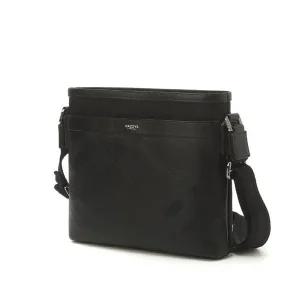 [헤지스](대구신세계)[HAZZYS ACC] 블랙 가죽 체크 실버로고 크로스백 HJBA5E172BK