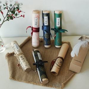 [갓샵]두루마리 편지 예쁜 편지지 서양 2종 [동서양 옛날 특별한 감성 감동 이색 100일 기념일 이벤트