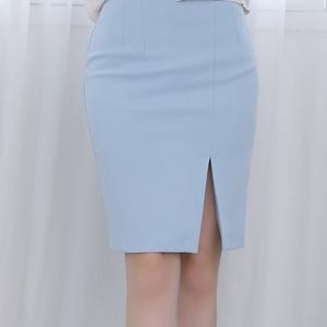 H라인 스판 옆트임 절개 펜슬 오피스 스커트 자체제작 빅사이즈 치마