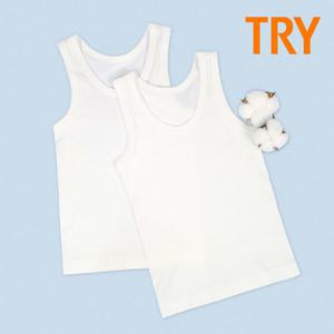 [TRY] 데일리 남아 순면 민소매런닝 3매