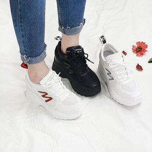 [디아]도도 메쉬 스탠딩 치어리딩 통굽 키높이 스니커즈 9cm