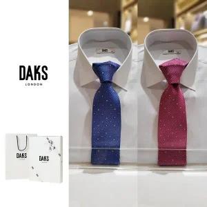 갤러리아 [닥스셔츠] 25SS 큐빅 혼주 닥스 넥타이 G1F1113
