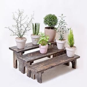 인테리어화분받침대 원목화분선반 정리대 거치대 진열대 다이